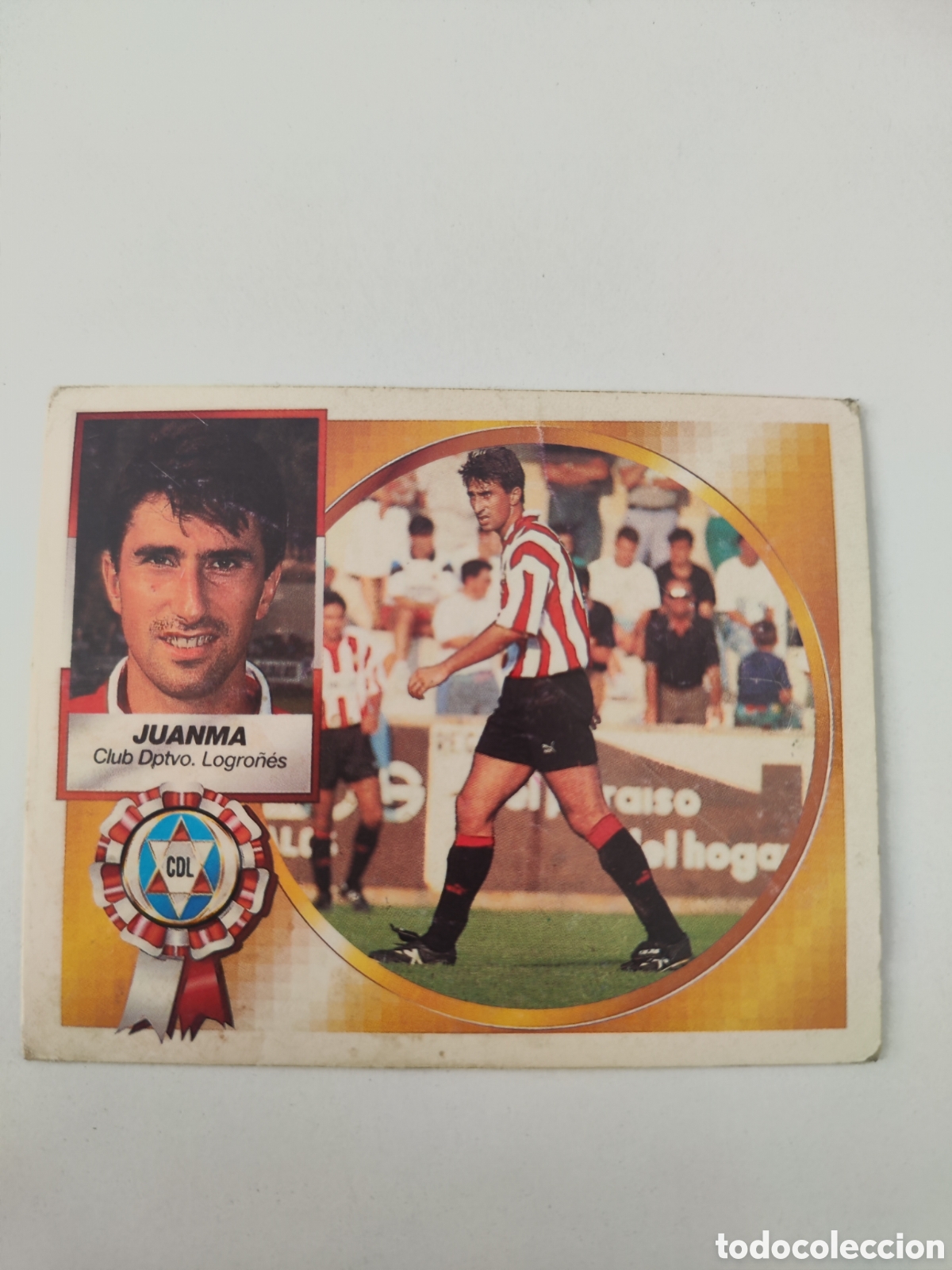 Cromos de f&uacute;tbol: Este 94 95 sin pegar Logro&ntilde;&eacute;s Juanma algo sobado - Foto 1