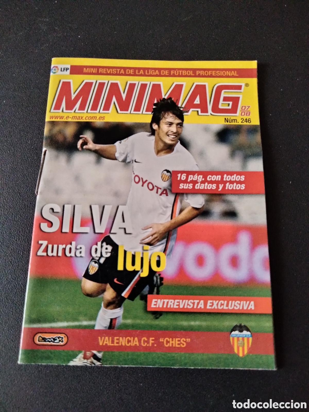 Cromos de Futebol: SILVA # 246 VALENCIA CF MINIMAG MINI REVISTA LIGA FUTBOL LPF 2007/08