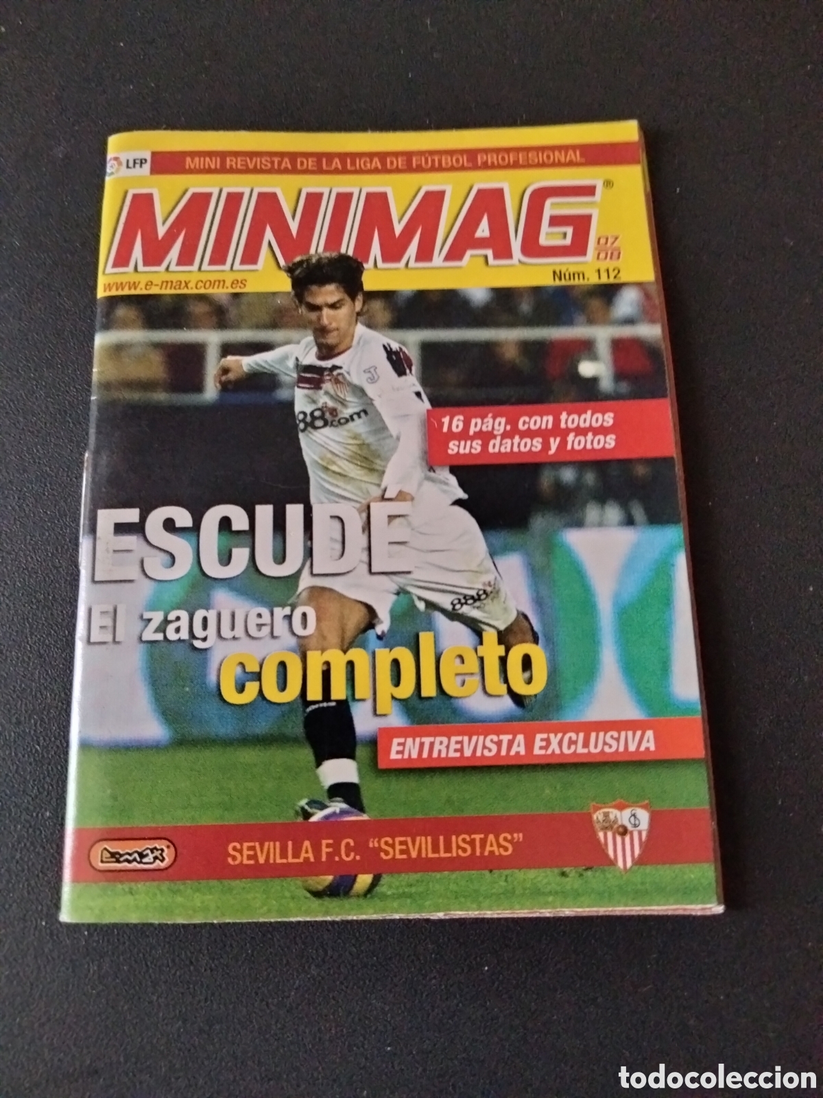Cromos de Futebol: ESCUDE # 112 SEVILLA FC MINIMAG MINI REVISTA LIGA FUTBOL LPF 2007/08