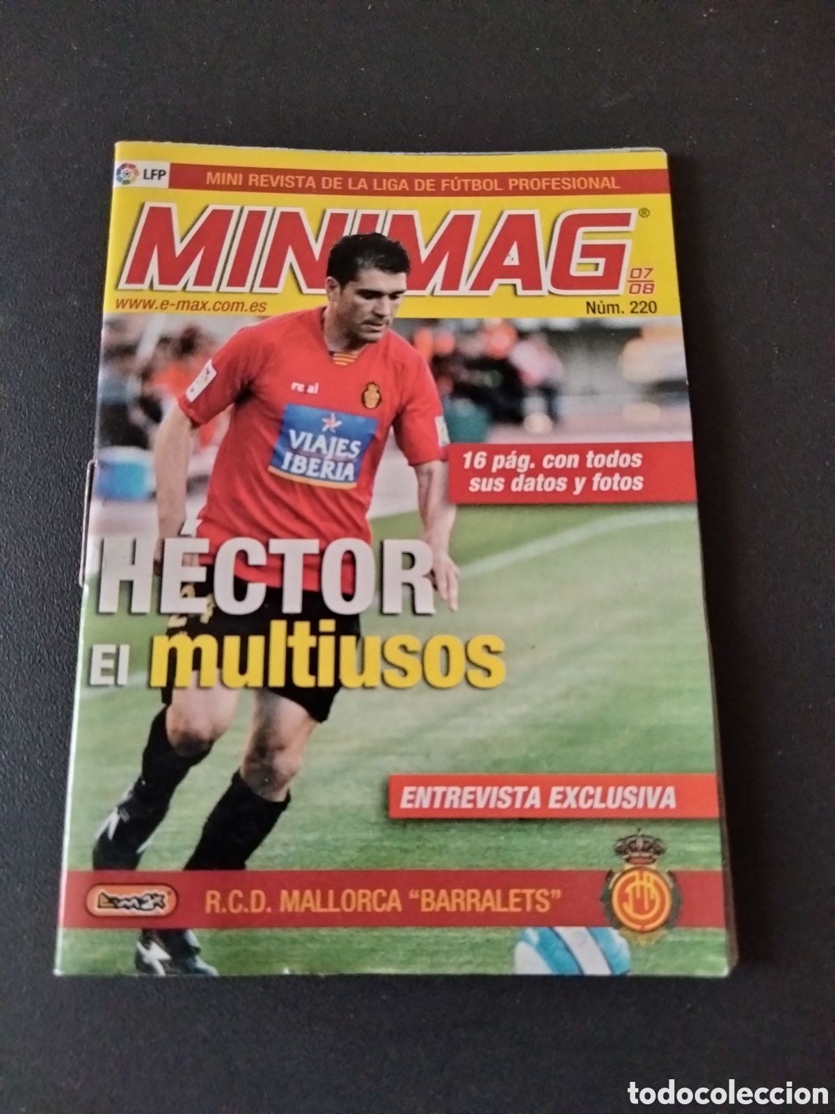 Cromos de Futebol: HECTOR # 220 RCD MALLORCA MINIMAG MINI REVISTA LIGA FUTBOL LPF 2007/08