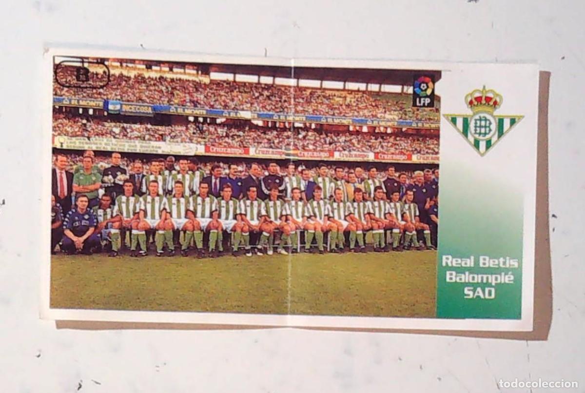 Cromos de F&uacute;tbol: CROMO FUTBOL 98 99 PANRICO BOLLYCAO LIGA 1998 1999 REAL BETIS 8 PLANTILLA