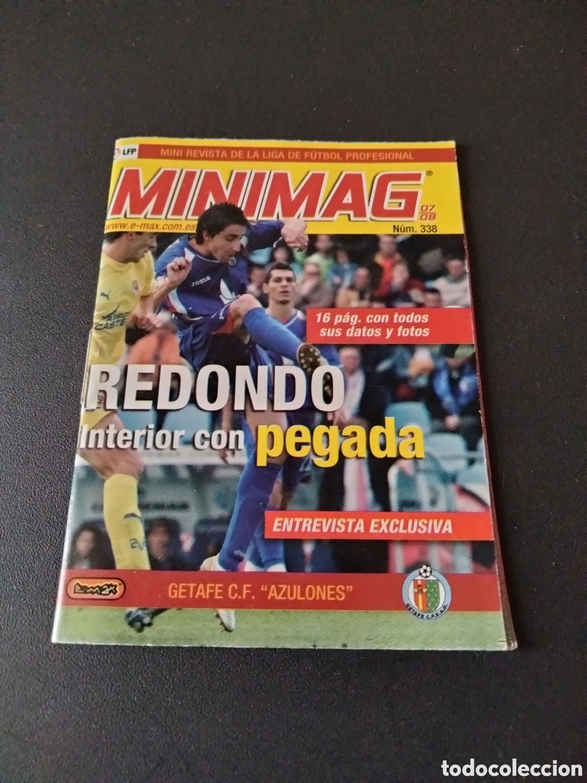 Cromos de Futebol: REDONDO # 338 GETAFE CF MINIMAG MINI REVISTA LIGA FUTBOL LPF 2007/08