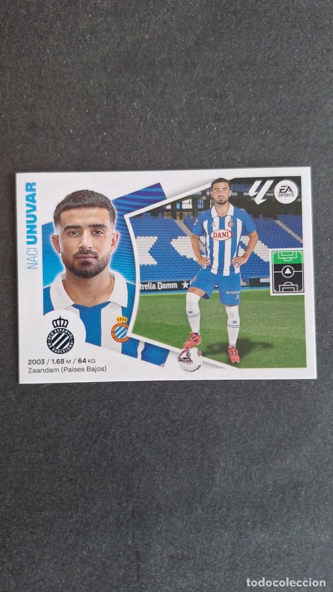 Fu&szlig;ball-Sticker: UNUVAR R. C. D. ESPA&Ntilde;OL COLOCA LIGA ESTE 2024/25 24 25 NUNCA PEGADO SIN PEGAR