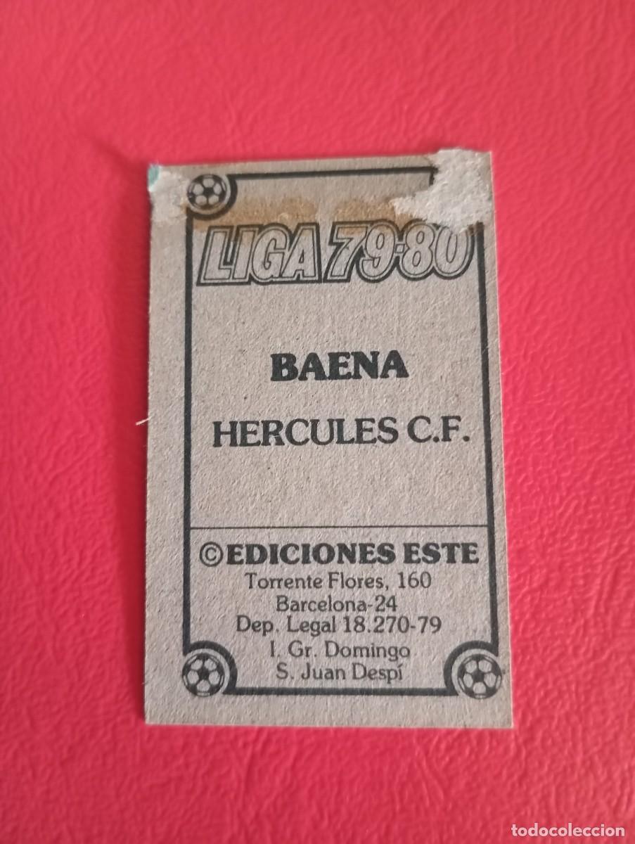 Cromos de f&uacute;tbol: Este 79 80 BAENA DEL HERCULES - Foto 2
