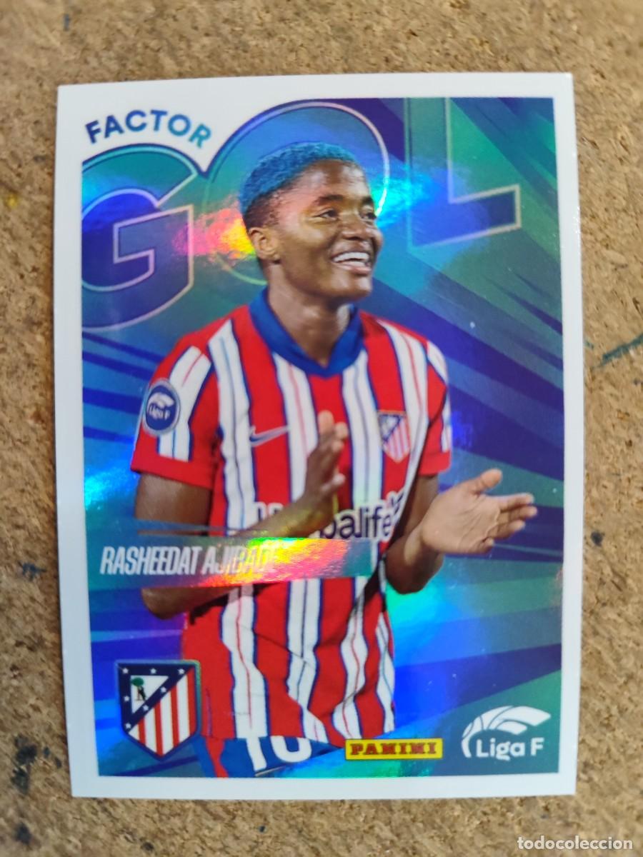 Cartes &agrave; collectionner de Football: LIGA F ( FEMENINA) 2024/25 STICKER FACTOR GOL RASHEEDAT AJIBADE AT MADRID # 368 PANINI