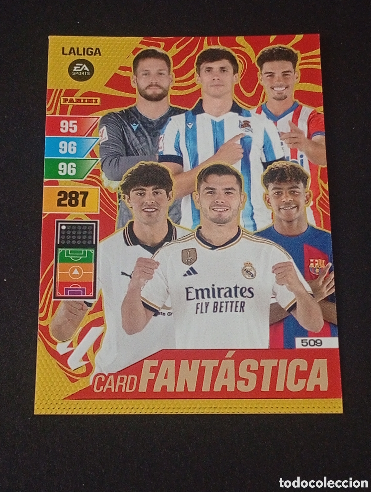 Cromos de F&uacute;tbol: 509 FANT&Aacute;STICA LAMINE YAMAL ROOKIE ADRENALYN 2023 2024 23 24 BALON DE ORO CARDS CROMOS PANINI TOPPS