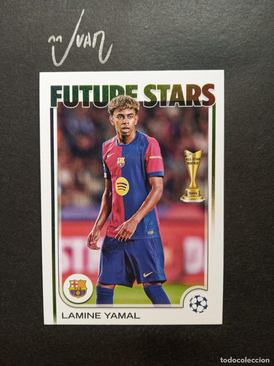 Cromos de F&uacute;tbol: 27 Future All Star Rookie ⚽ YAMAL ⚽ FC BARCELONA Topps &reg; Club Competitions Flagship 2024 2025 24 25