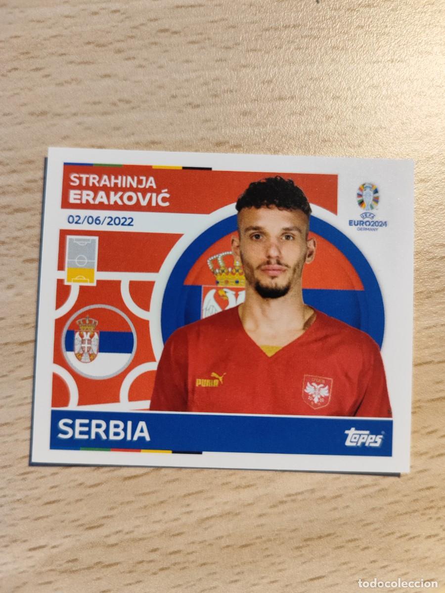 Cromos de f&uacute;tbol: SRB9 SRB 9 TOPPS EURO 2024 STRAHINJA ERAKOVIĆ - SERBIA -- CROMO EUROCOPA 24