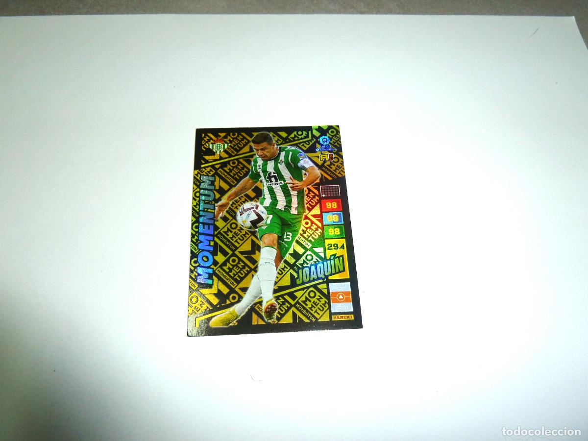 Cromos de F&uacute;tbol: Cromo f&uacute;tbol. Momentum Joaqu&iacute;n, Panini Adrenalyn 2022 2023 22 23