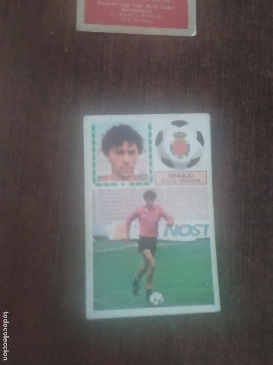 Cromos de f&uacute;tbol: BRAULIO VERSI&Oacute;N EDICIONES ESTE 1983-84 SIN PEGAR 83-84 - Foto 1