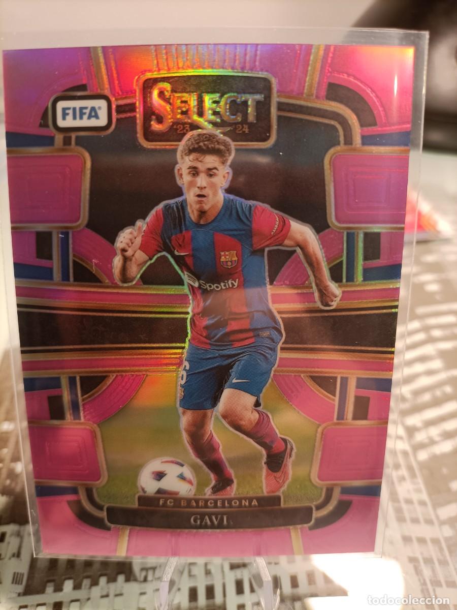 Fu&szlig;ball-Sticker: 022-23 Gavi /75 Purple Prizm Panini Select Liga Fc Barcelona