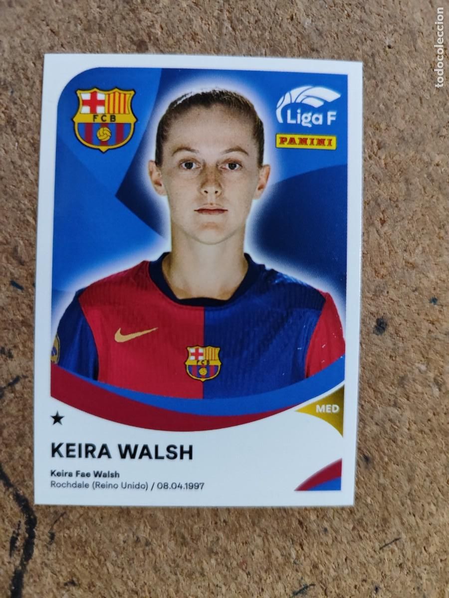 Cartes &agrave; collectionner de Football: LIGA F ( FEMENINA) 2024/25 STICKER KEIRA WALSH FC BARCELONA # 52 PANINI