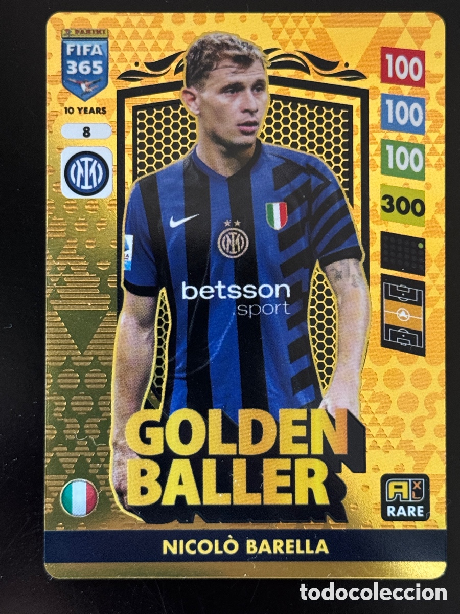 Fu&szlig;ball-Sticker: Barella Golden Baller Inter Panini FIFA 365 2025