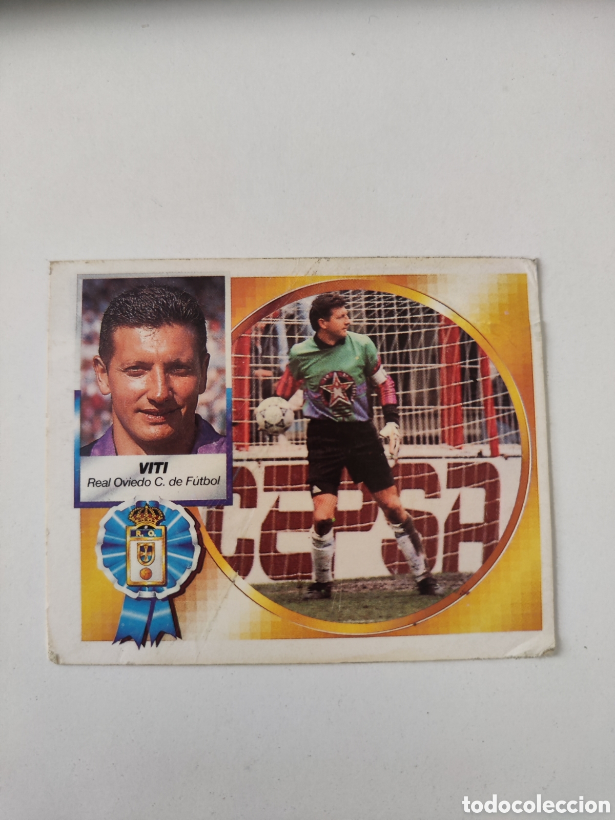 Cromos de f&uacute;tbol: Este 94 95 en ventanilla Oviedo Viti baja - Foto 1