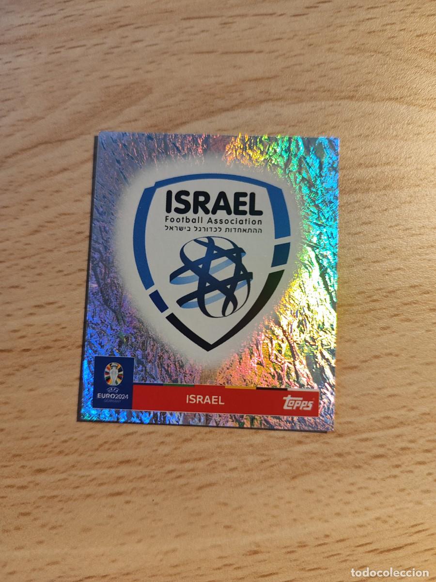 Cartes &agrave; collectionner de Football: LOGO ESCUDO ISR 1 ISR1 TOPPS EURO 2024 ISRAEL - BRILLANTE -- CROMO EUROCOPA 24