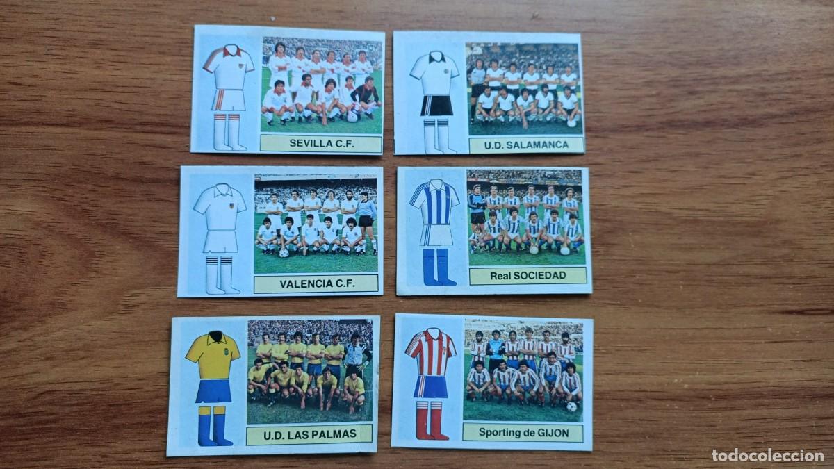 Cromos de f&uacute;tbol: Ediciones Este, lote 6 cromos equipo ALINACIONES Liga 82-83 L0078