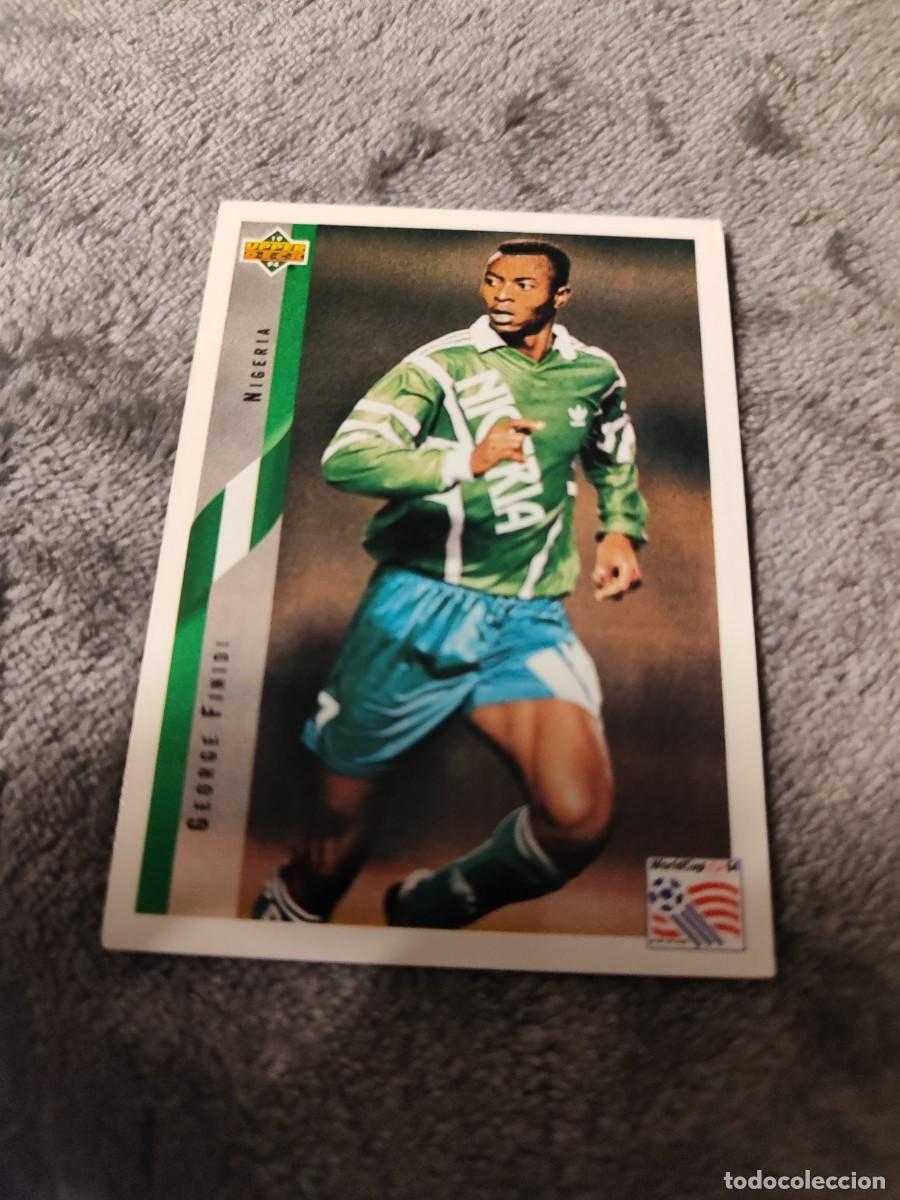 Cartes &agrave; collectionner de Football: 165 UPPER DECK MUNDIAL USA 94 GEORGES FINIDI - NIGERIA - 1994 WORLD CUP CROMO CARD