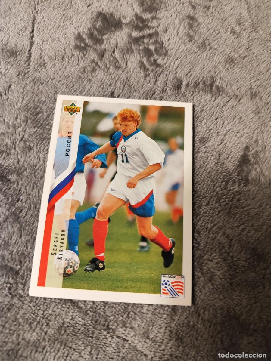 Fu&szlig;ball-Sticker: 216 UPPER DECK MUNDIAL USA 94 SERGEI KIRYAKOV - RUSIA - 1994 WORLD CUP CROMO CARD