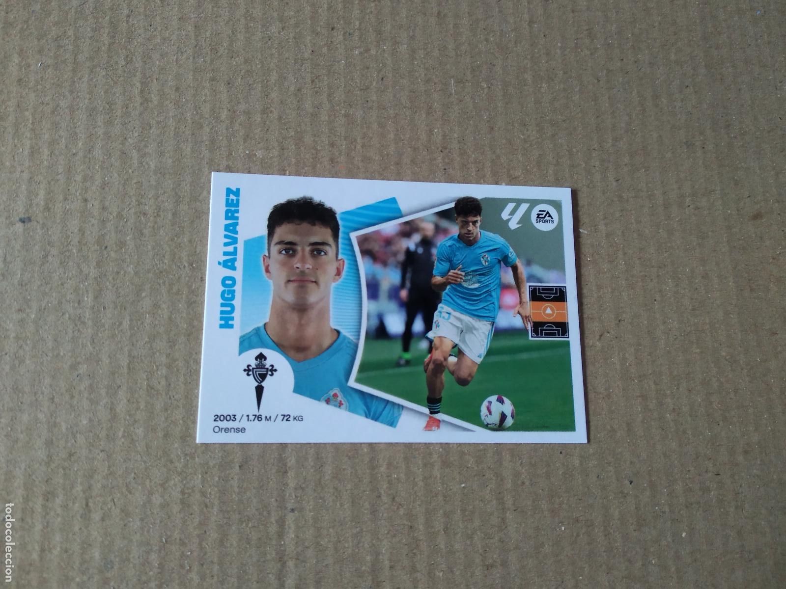 Fu&szlig;ball-Sticker: 12 HUGO ALVAREZ CELTA DE VIGO CROMO FUTBOL PANINI LIGA 2024-2025 EDICIONES ESTE 24-25