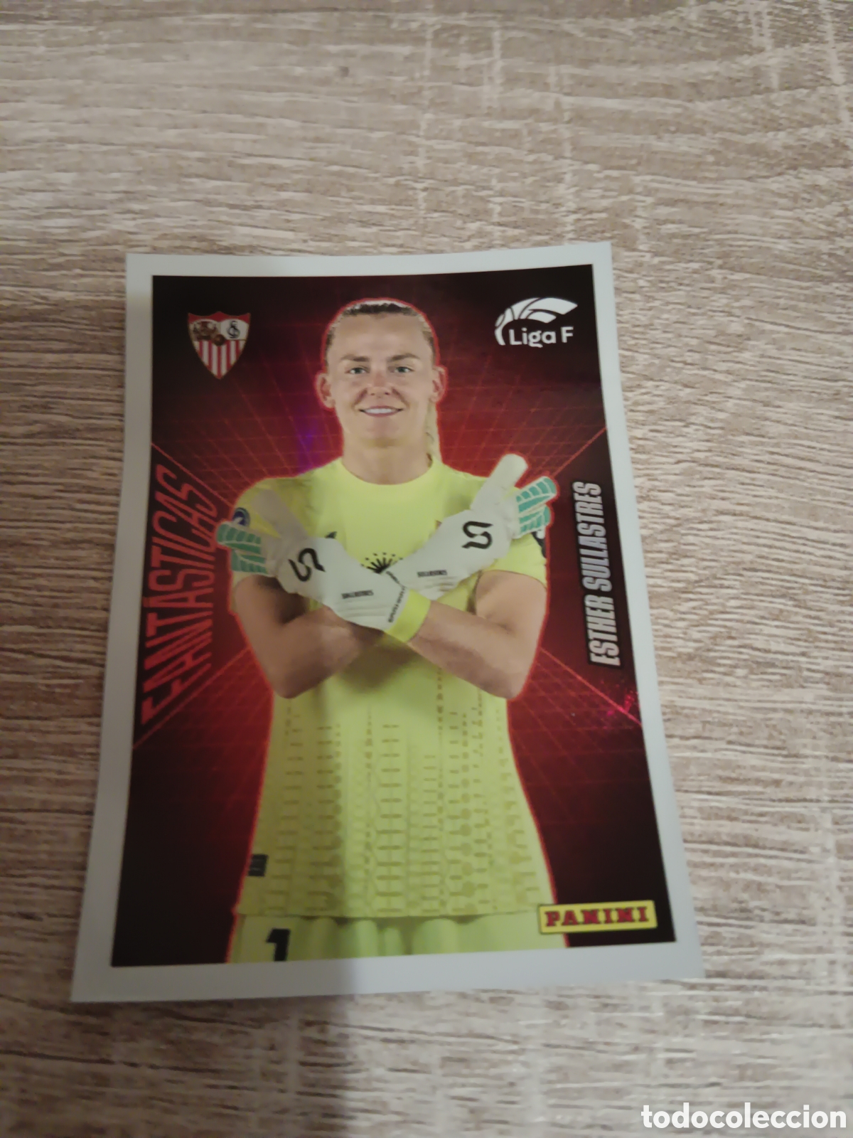 Cromos de f&uacute;tbol: Panini liga F 2024 2025 24 25 349 Esther Sullastres Sevilla fant&aacute;sticas