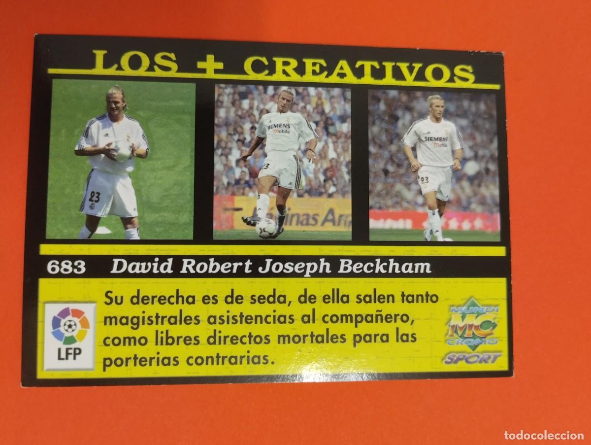 Cromos de f&uacute;tbol: 683 BECKHAM - REAL MADRID -MUNDICROMO 2003-04 - Foto 2
