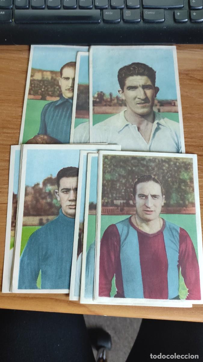Cromos de F&uacute;tbol: Colecci&oacute;n completa 16 Cromos Cultura Cromofoto f&uacute;tbol. Album 13. Bruguera Sin pegar