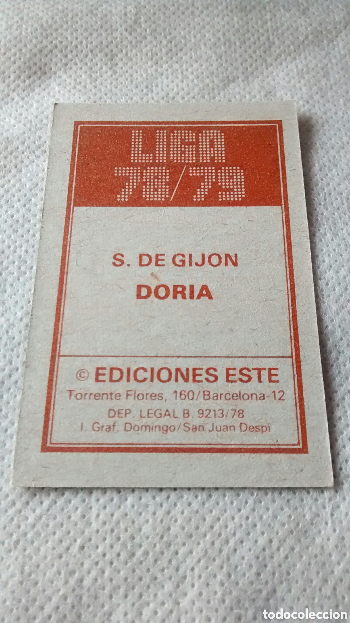 Cromos de f&uacute;tbol: DORIA, SPORTING GIJON, EDICIONES ESTE 78 79 - Foto 2