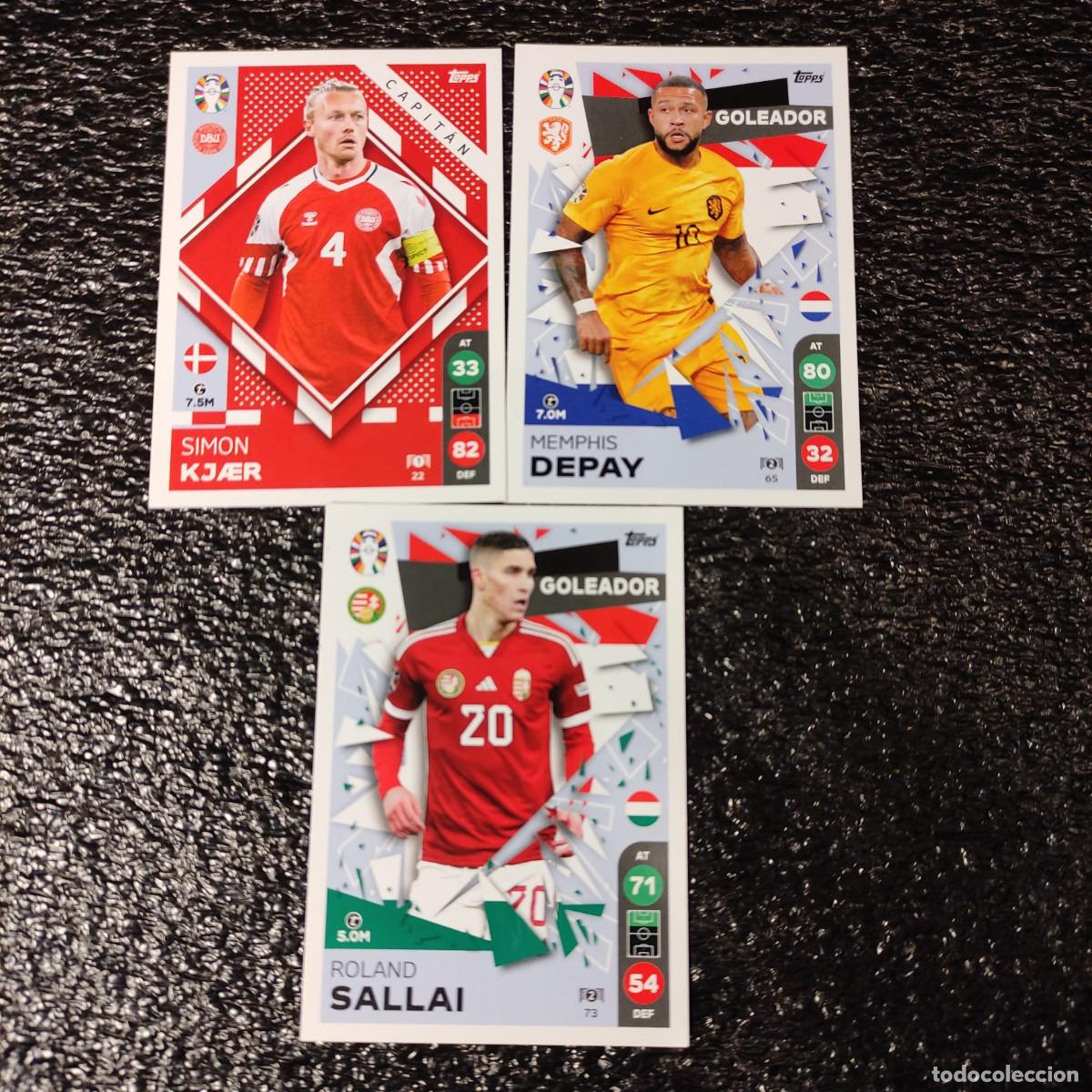 Fu&szlig;ball-Sticker: CROMOS UEFA EURO 2024 ** 3 UNIDADES ** TOPPS