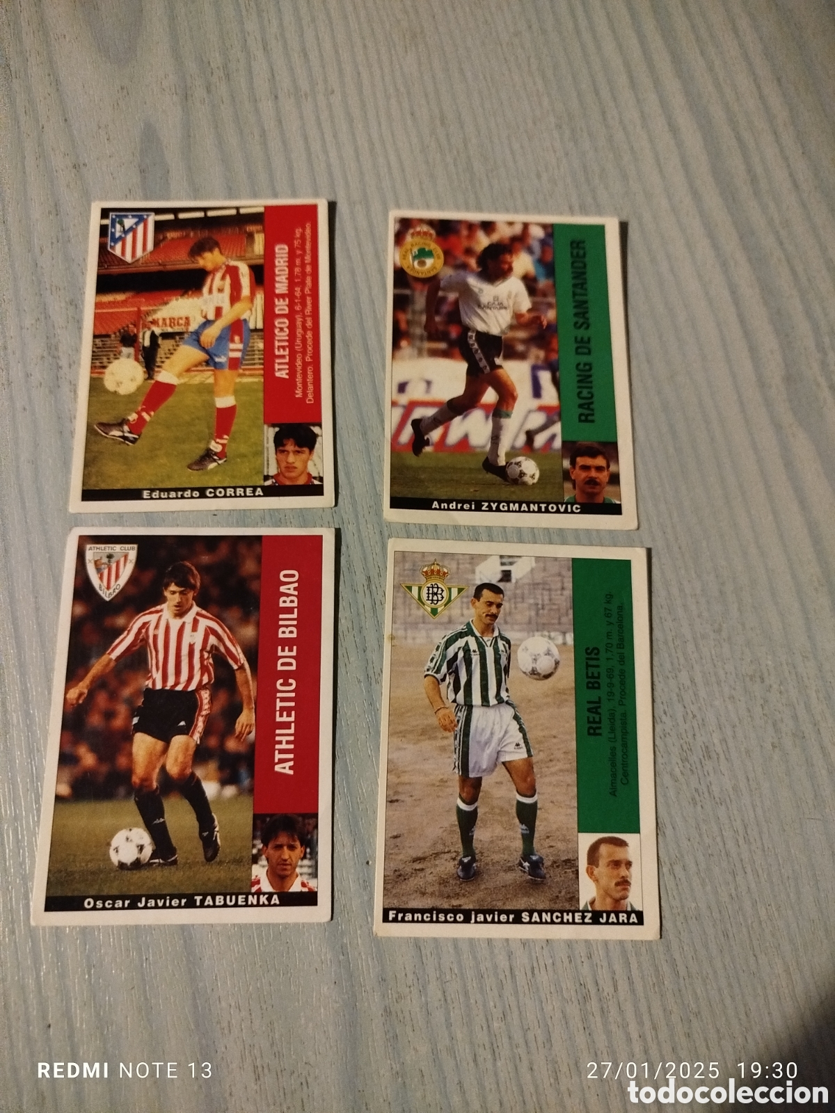 Cromos de f&uacute;tbol: 4 cromos Panini 95.96.sin pegar - Foto 1
