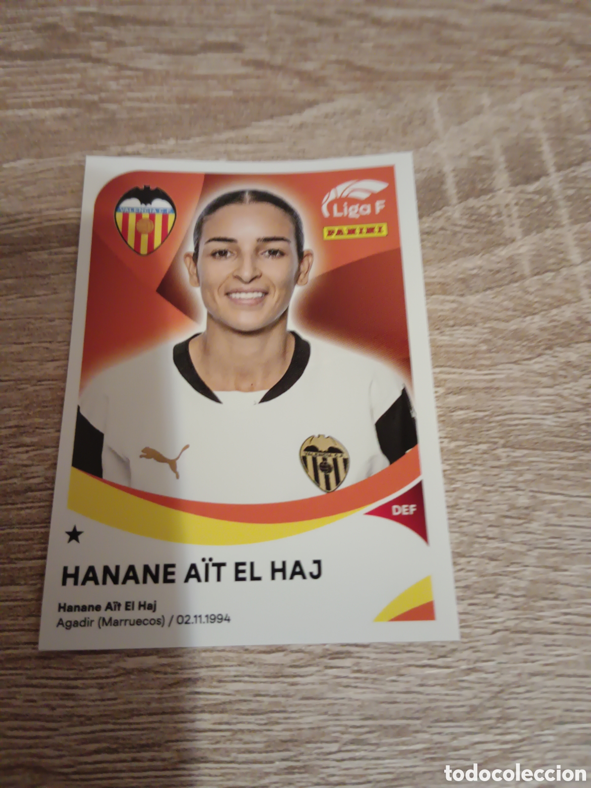 Cromos de f&uacute;tbol: Panini liga F 2024 2025 24 25 310B Hanane Ait El Haj Valencia