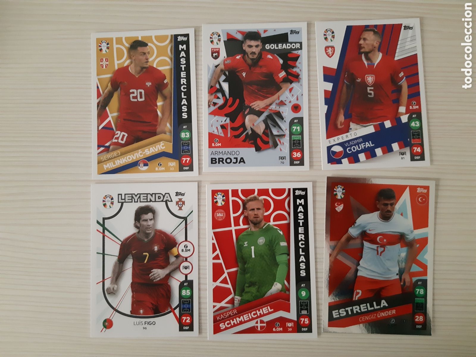 Cromos de F&uacute;tbol: 6 cromos Lidl UEFA EURO 2024