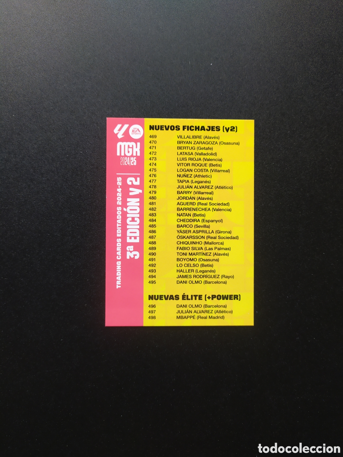 Cartes &agrave; collectionner de Football: Megacracks 2024 2025 24 25 panini &iacute;ndice 3 edici&oacute;n 2 nuevos fichajes