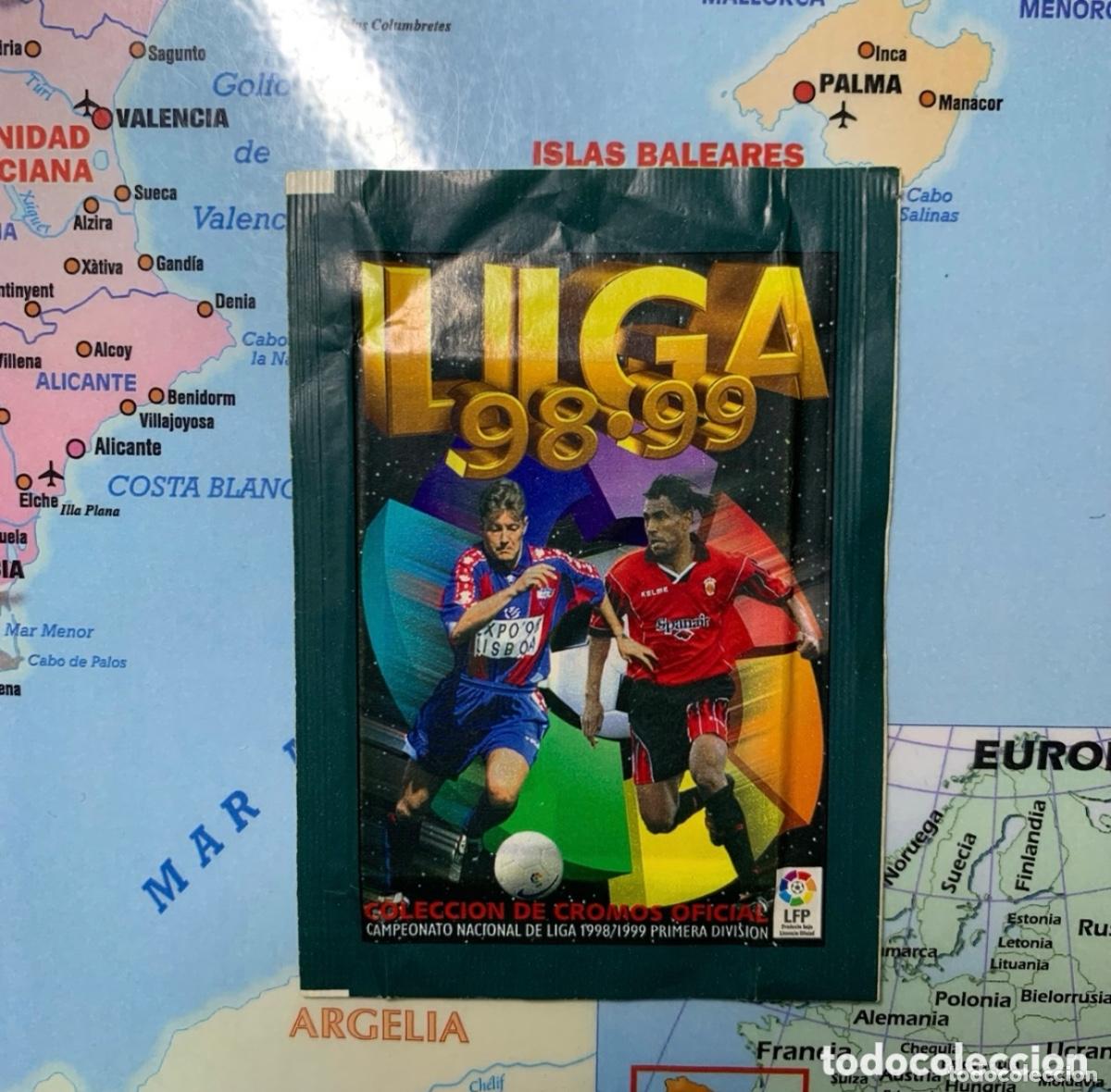 Cromos de f&uacute;tbol: Sobre Sin abrir liga este 98-99 1998-1999