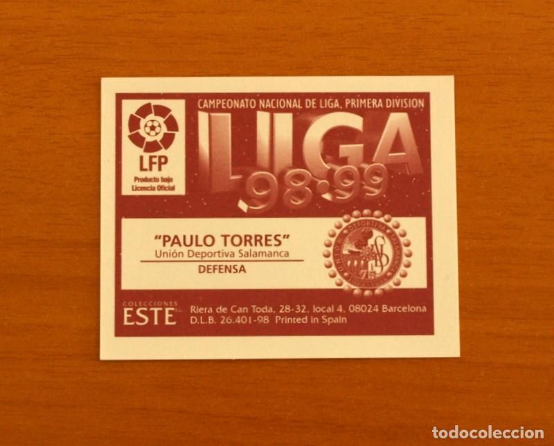 Cromos de f&uacute;tbol: Salamanca - Paulo Torres - Ediciones Este Liga 1998-1999, 98-99 - nunca pegado