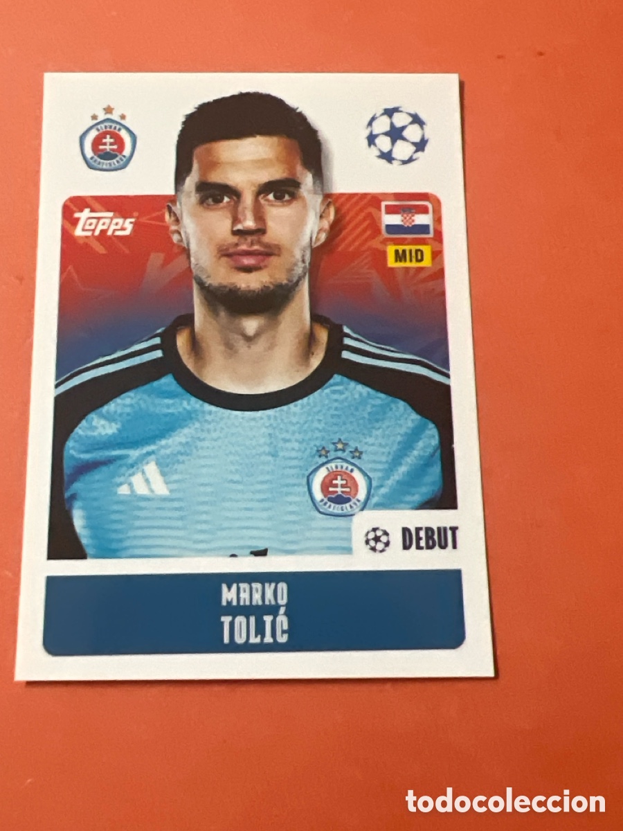 Cromos de f&uacute;tbol: A402. 499 MARKO TOLIC - TOPPS UEFA CHAMPIONS LEAGUE 2024/25 SITCKER 2025