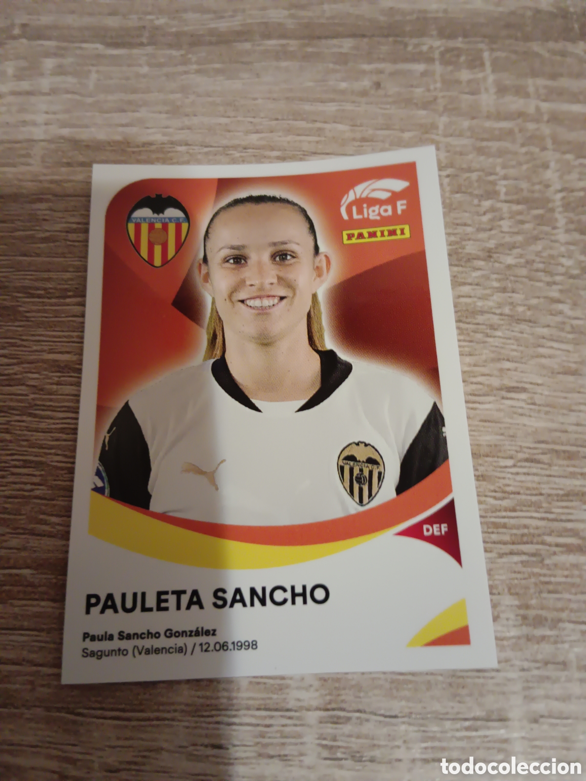 Cromos de f&uacute;tbol: Panini liga F 2024 2025 24 25 311 Pauleta Sancho Valencia