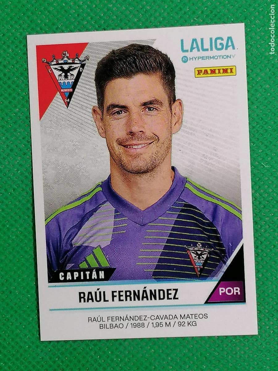 Football Stickers: 308 RAUL FERNANDEZ MIRANDES ⚽ PANINI LIGA HYPERMOTION 24 25 2024 2025 ⚽
