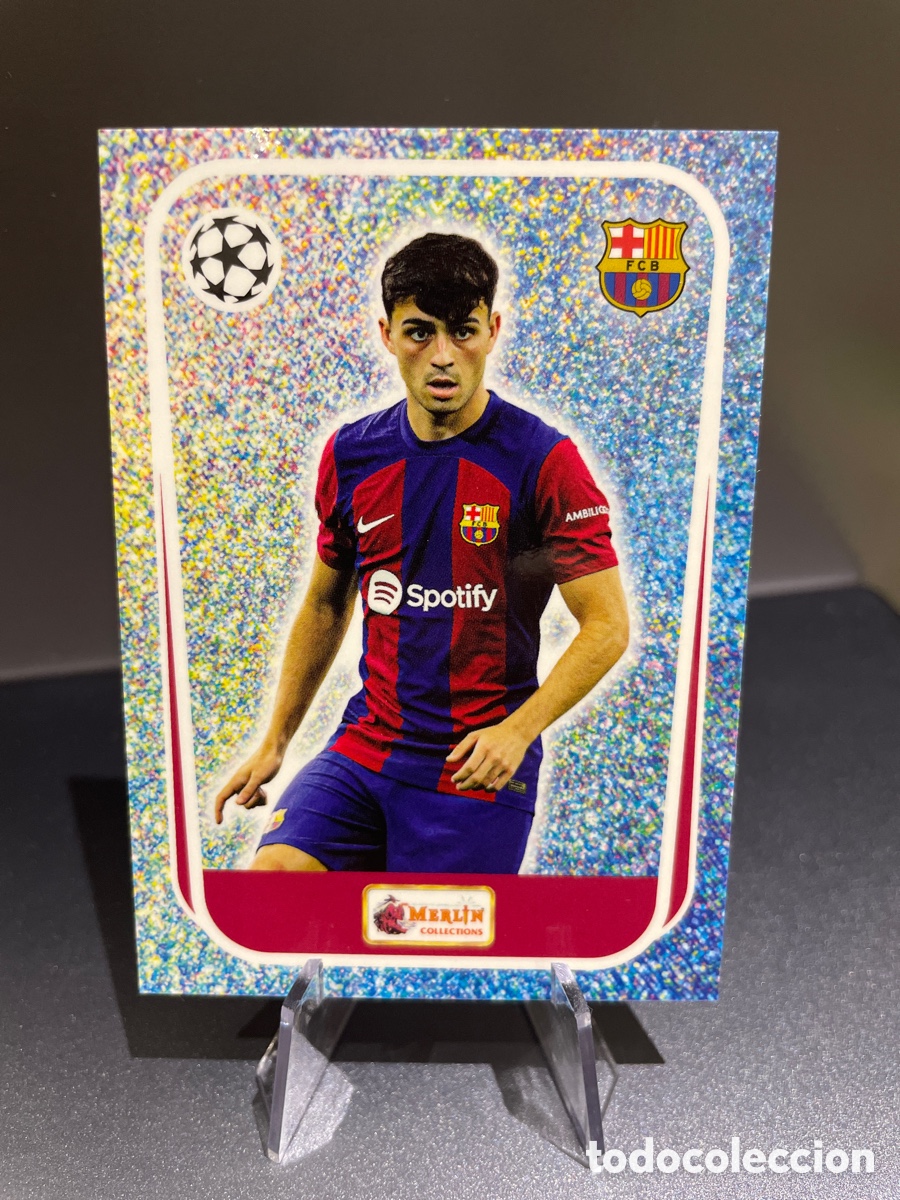 Cromos de F&uacute;tbol: Pedri 100 Most Wanted Topps Merlin Heritage 2023 FC Barcelona
