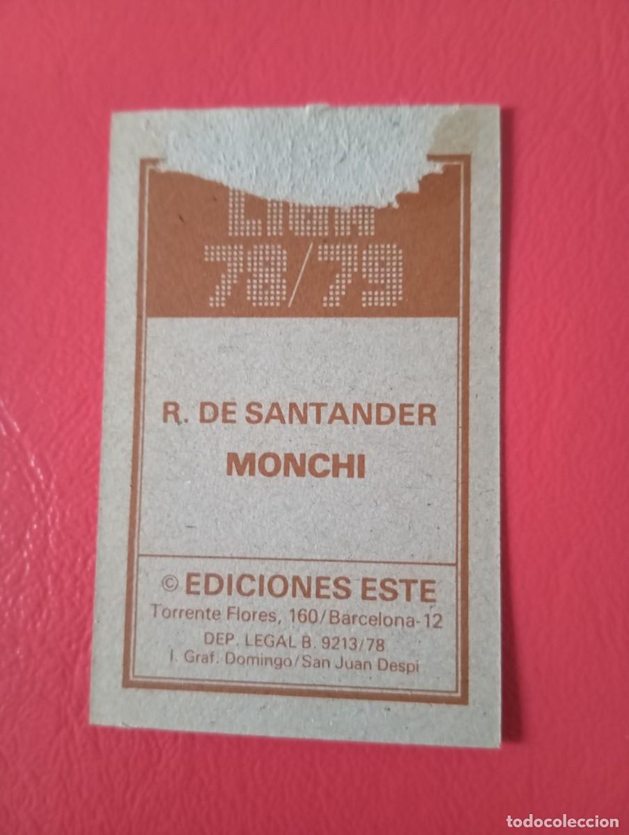 Cromos de f&uacute;tbol: Este 78 79 MONCHI DEL RACING DE SANTANDER - Foto 2