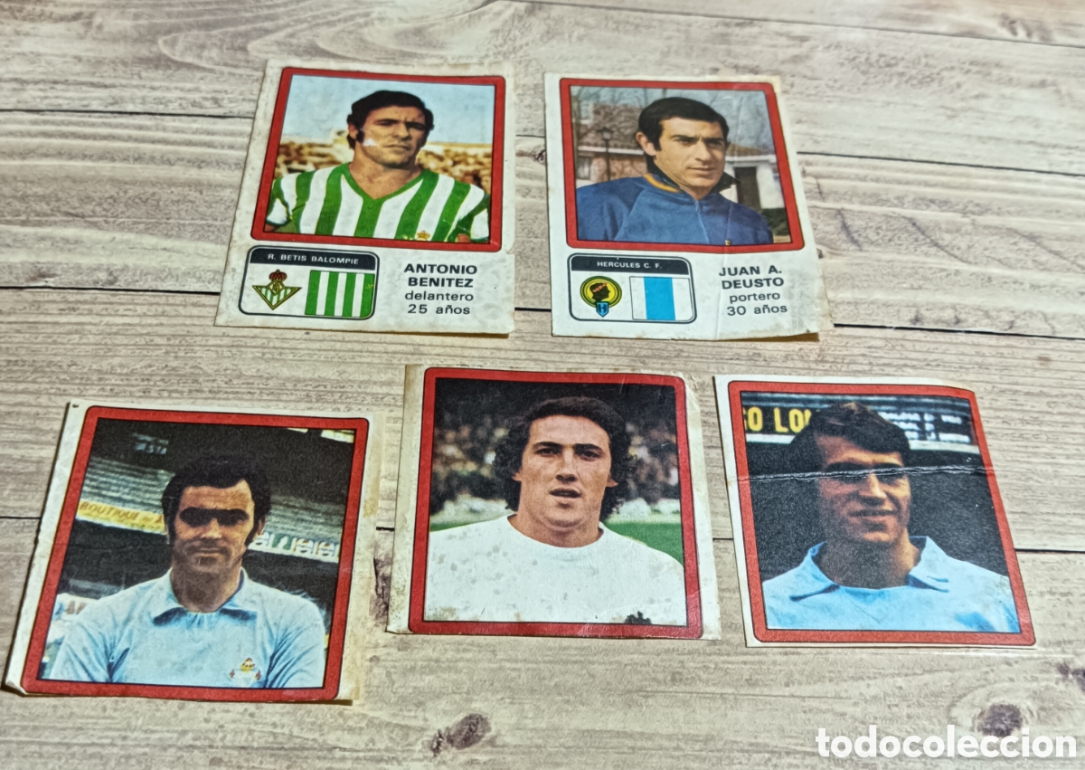 Fu&szlig;ball-Sticker: Cromos de f&uacute;tbol. A&ntilde;os 70