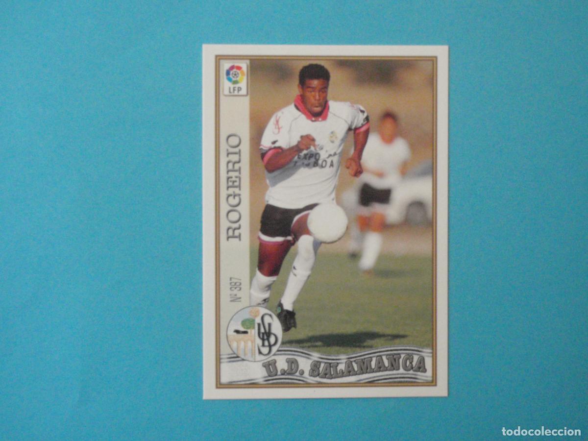 Fu&szlig;ball-Sticker: Cromo carta N&ordm; 387 ROGERIO Salamanca. Trading card Liga F&uacute;tbol 1997 1998 FICHAS MUNDICROMO. 97 98