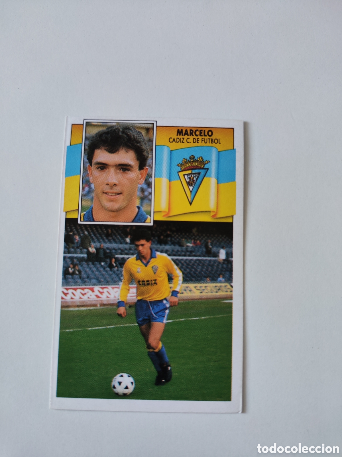 Cromos de f&uacute;tbol: Este 90 91 sin pegar C&aacute;diz Marcelo - Foto 1