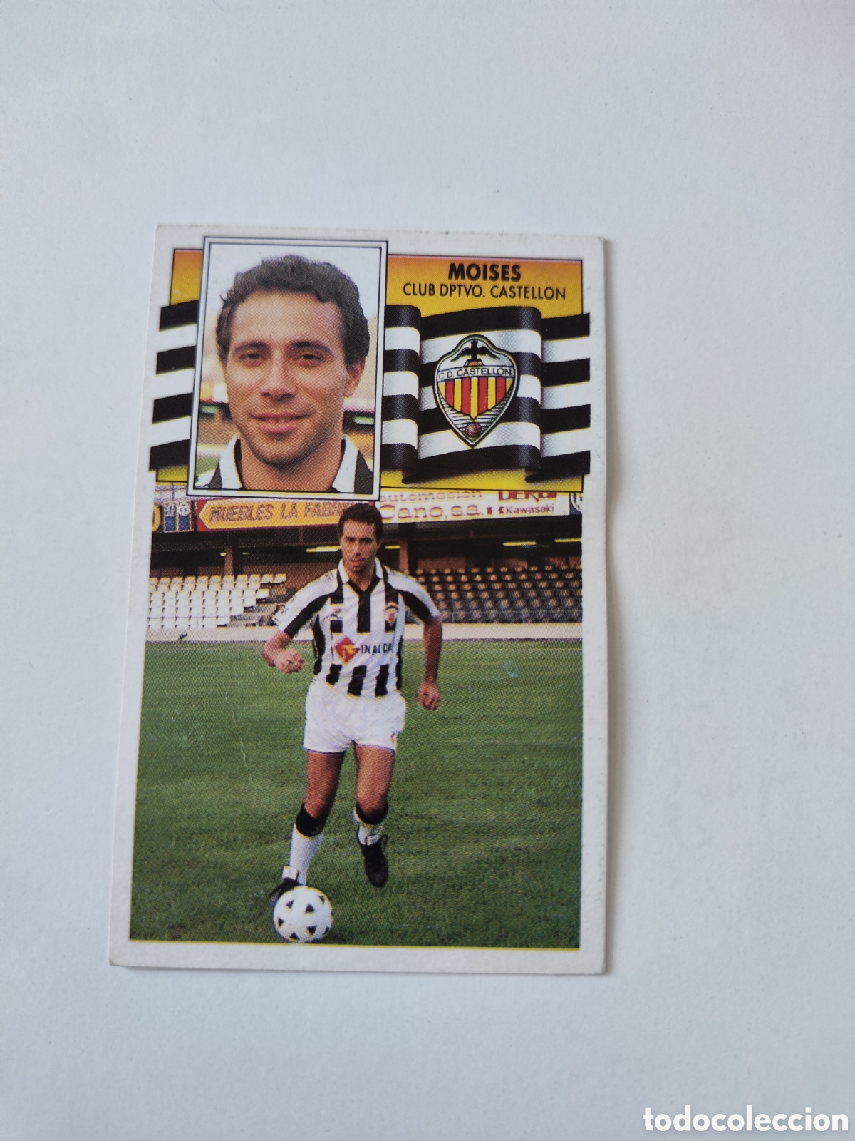 Cromos de f&uacute;tbol: Este 90 91 despegado Castell&oacute;n Mois&eacute;s - Foto 1