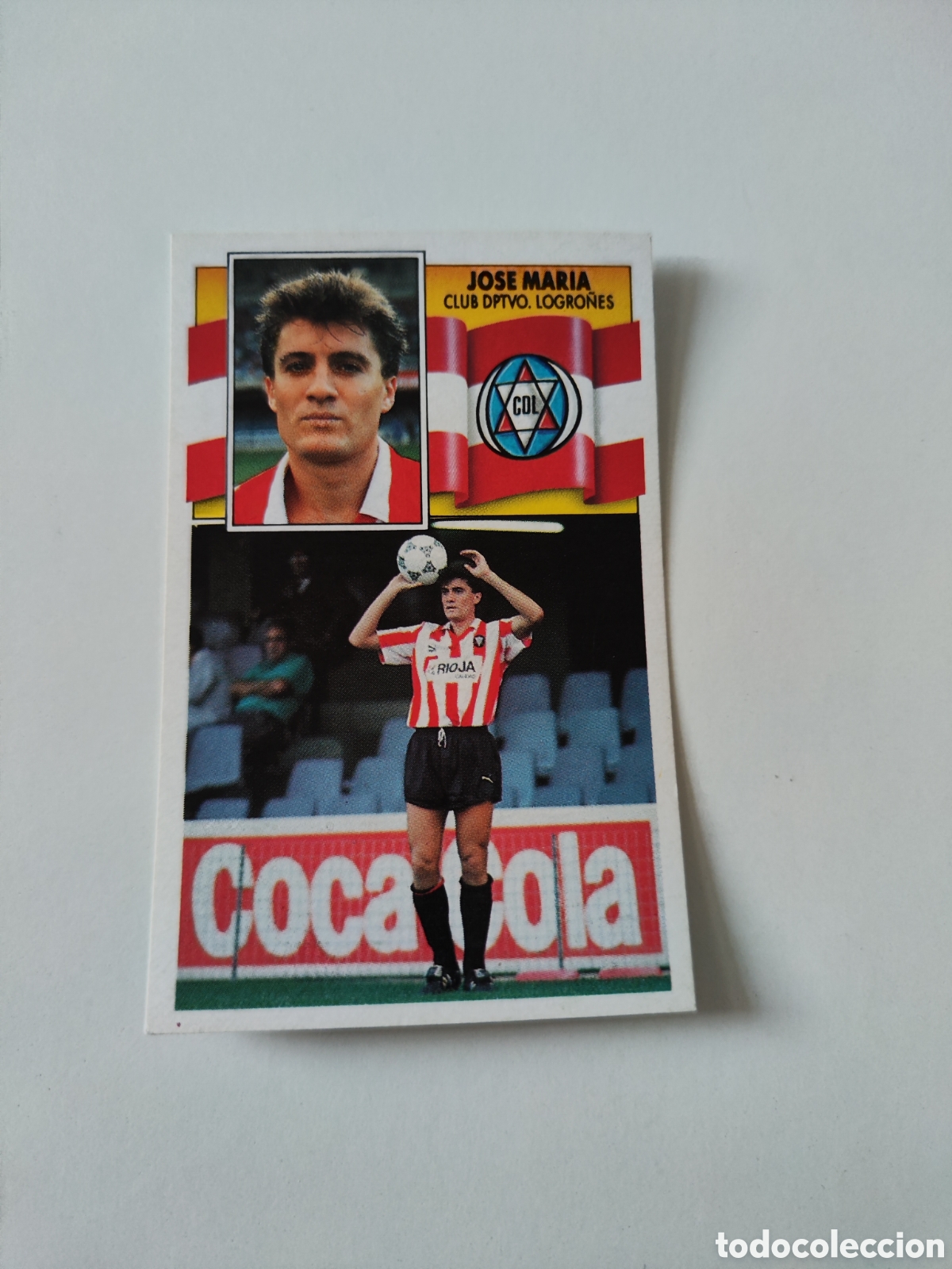 Cromos de f&uacute;tbol: Este 90 91 sin pegar Logro&ntilde;&eacute;s Jos&eacute; Mar&iacute;a - Foto 1