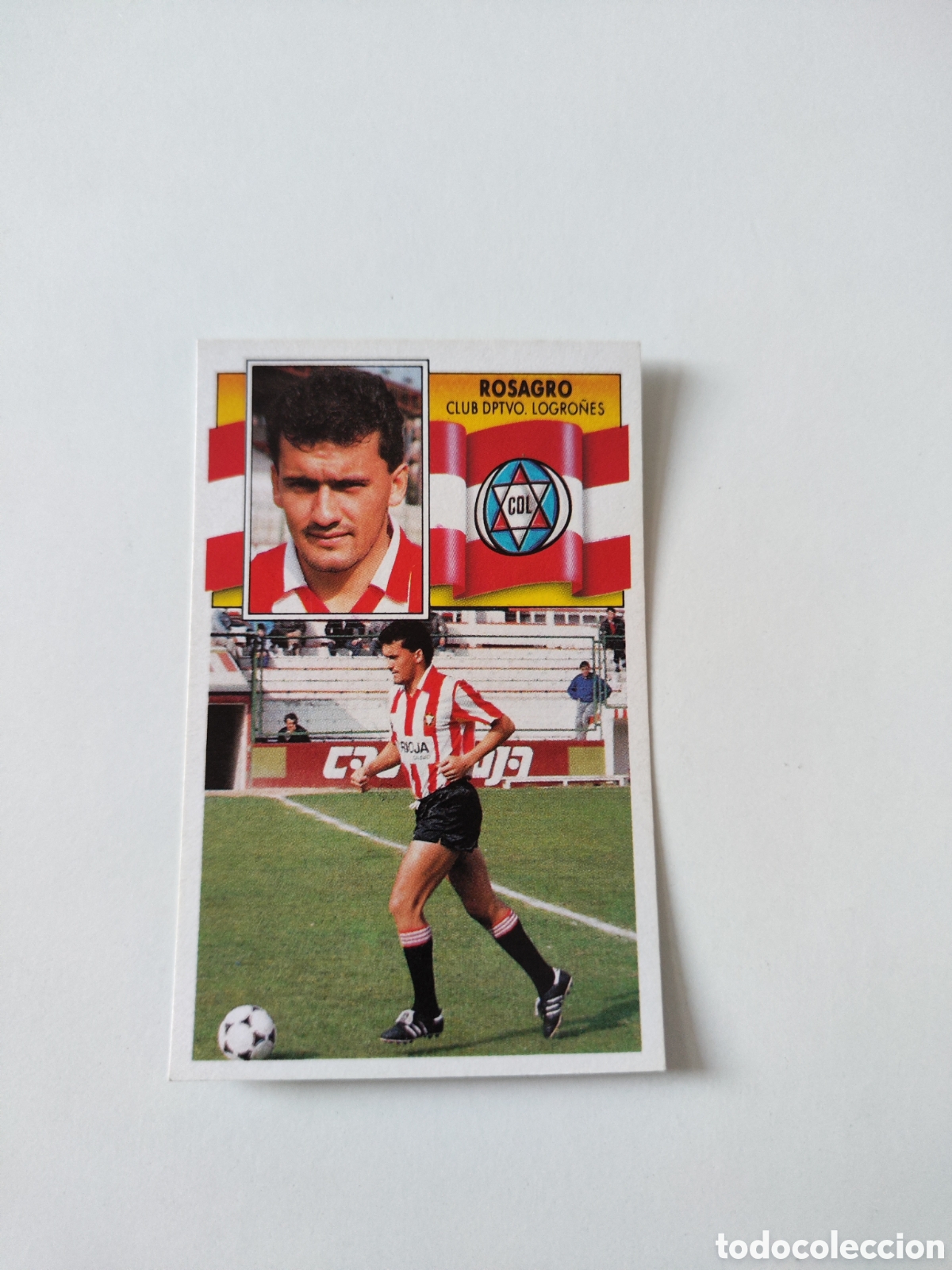 Cromos de f&uacute;tbol: Este 90 91 sin pegar Logro&ntilde;&eacute;s Rosagro - Foto 1