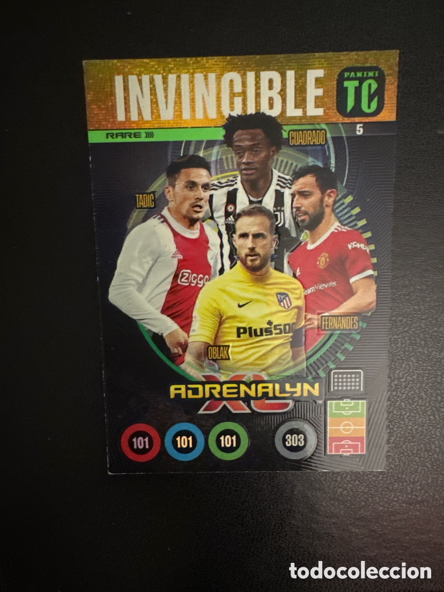Cromos de f&uacute;tbol: INVINCIBLE NUMERO 5 ADRENALYN TOP CLASS 2022 - Foto 1