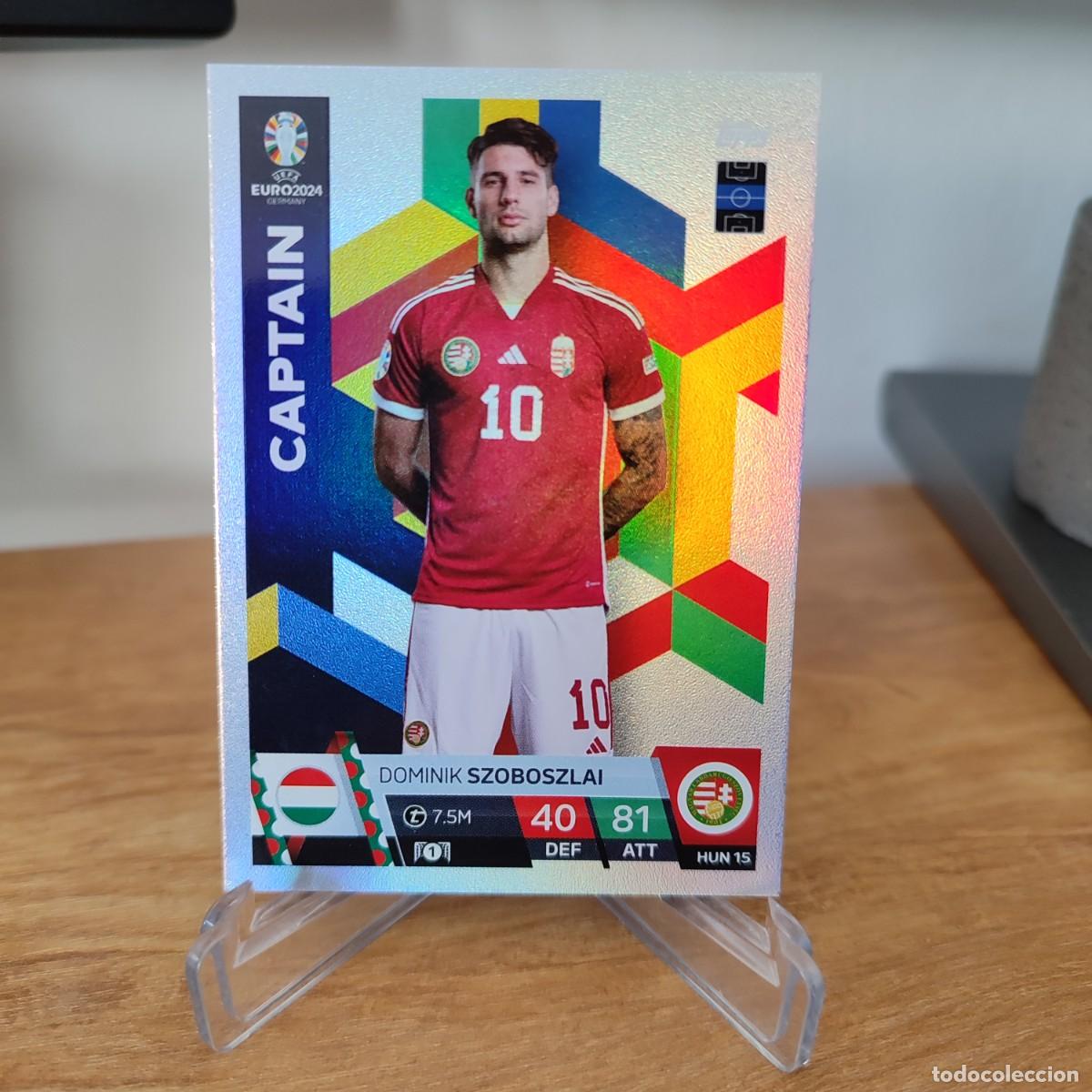 Hun 15. Szoboszlai. Captain. Hungría. Topps Match Attax Uefa Euro 2024
