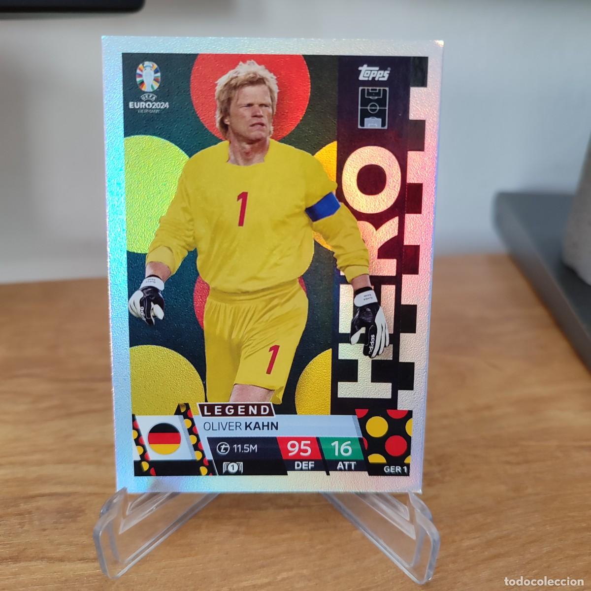 Ger 1. Oliver Kahn. Legend Hero. Alemania. Topps Match Attax Uefa Euro 2024