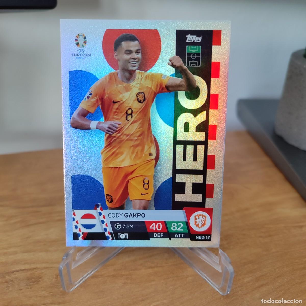 Ned 17. Cody Gakpo. Hero. Holanda. Topps Match Attax Uefa Euro 2024