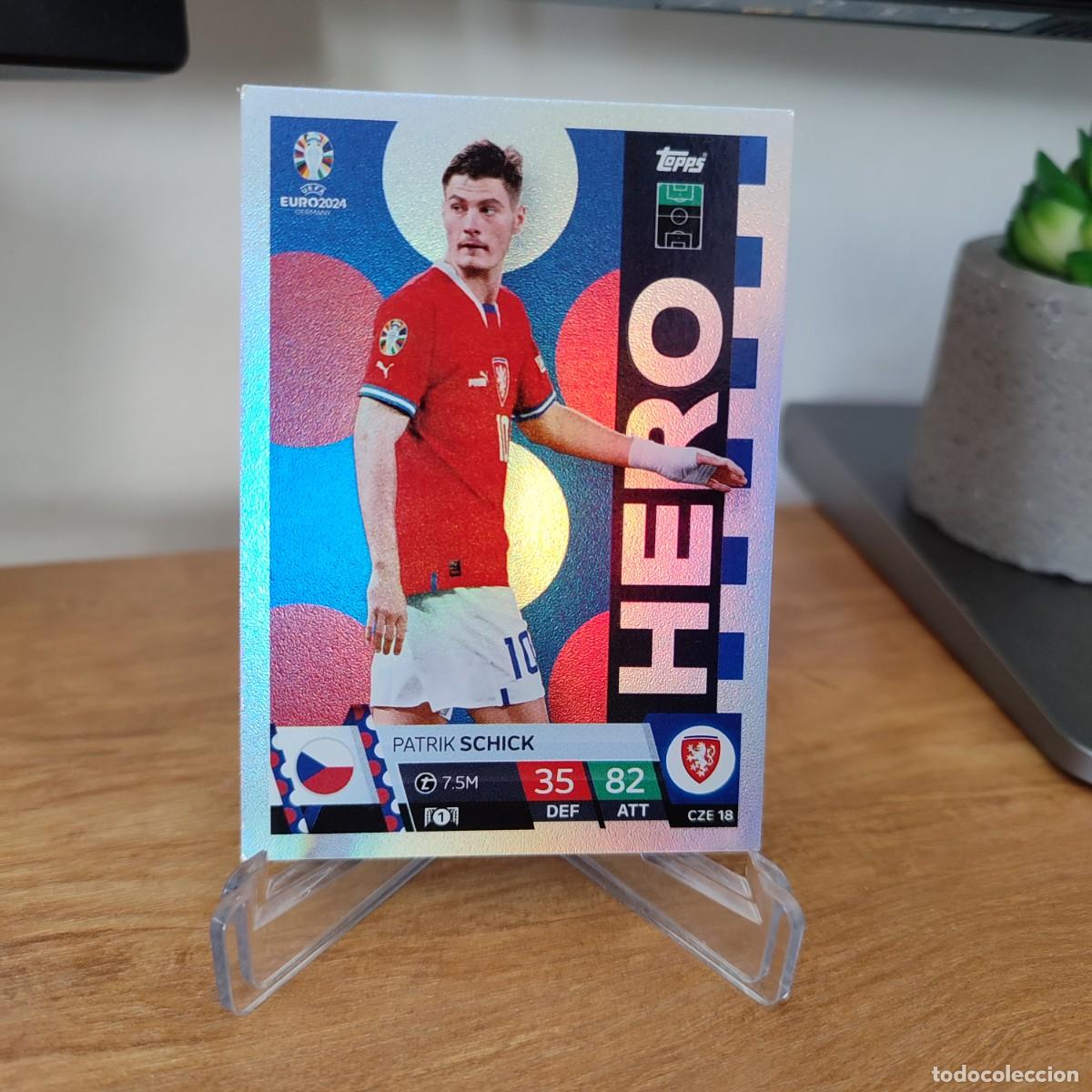 Cze 17. Patrick Schick. Hero. República Checa. Topps Match Attax Uefa Euro 2024